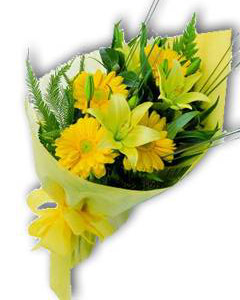 Bouquet of gerberas and lilies