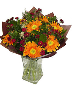 Orange gerbera bouquet