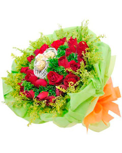 Flowers With Ferrero Rocher 02