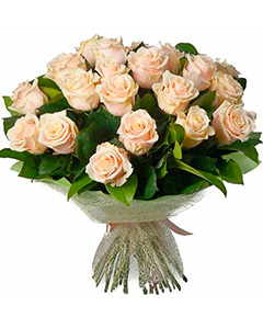 Bouquet creamy roses