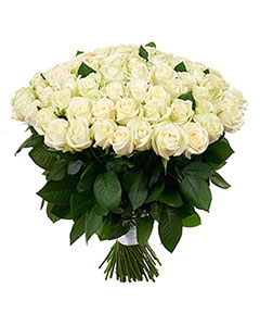 White Roses Bouquet 